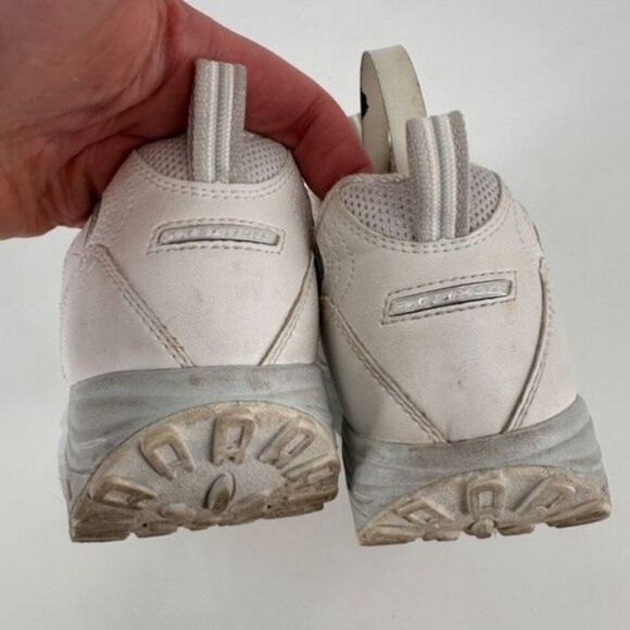 Skechers Women's Shape Ups‎ 11800 Metabolize Sneaker Shoes Silver White Size 6 - Picture 6 of 9